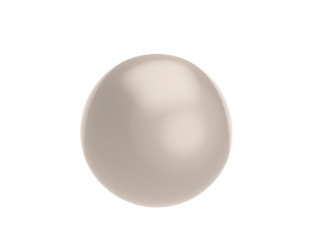 3D illustration pearl on a white background