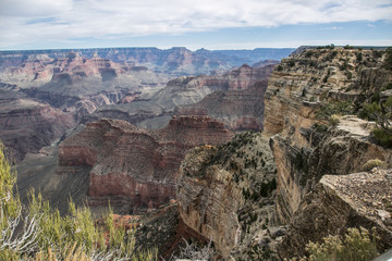 Stunning view on the Grand Canyon South Rim, Arizona