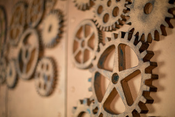 Gears on the wall