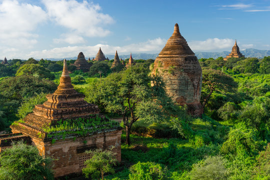 Old Bagan pagodas and temple, Mandalay, Myanmar