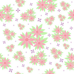 Seamless flower pattern  texture. Vector art design illustration