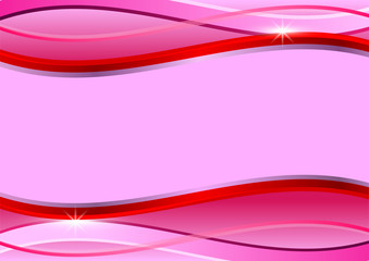Abstract pink waves background vector illustration