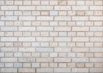 pastel brick wall with gray concrete lines, pattern for background