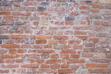 lateritious brick wall