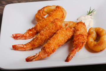 Squid and Shrimp Tempura