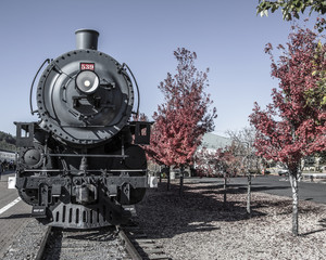 Fototapeta premium Old locomotive engine