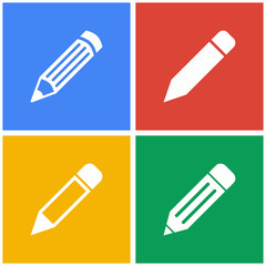 Pen icon set.