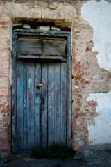 Old closed door.