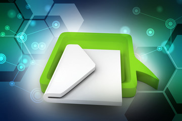 Speech bubble with mail