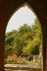 Fototapeta na wymiar Balchik Palace and garden in Bulgaria