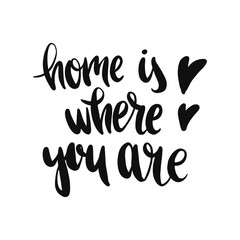 Hand drawn lettering on white background