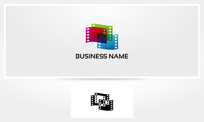Obraz premium Filmstrip Movie Logo