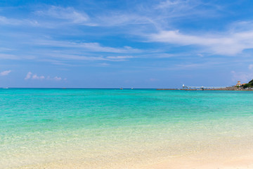 The blue sky and blue ocean.(OKINAWA)