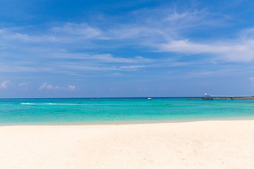 The blue sky and blue ocean.(OKINAWA)