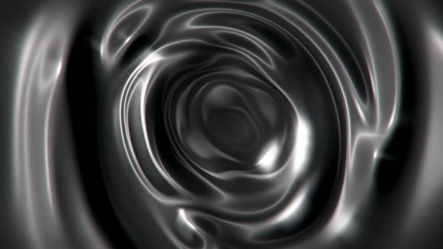 Swirling liquid metal abstract motion background seamless loop