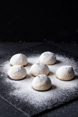 Fototapeta na wymiar cookies with powdered sugar