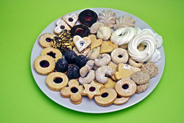 Homemade different Christmas cookies