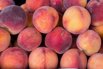 Juicy ripe peaches