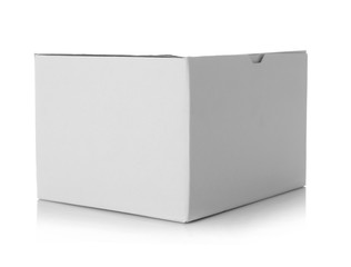 Cartoon box isolated on white