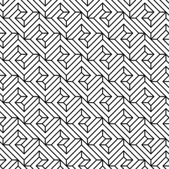 Vector seamless pattern. Modern stylish texture. Monochrome geometrical pattern. Tile squares.