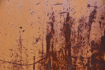 Rusty metal door