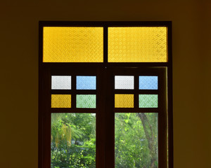 Colorful glass window