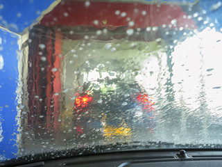 At the car wash