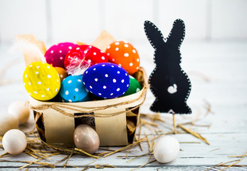 colorful Easter composition