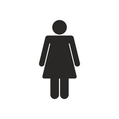 Woman icon vector isolated
