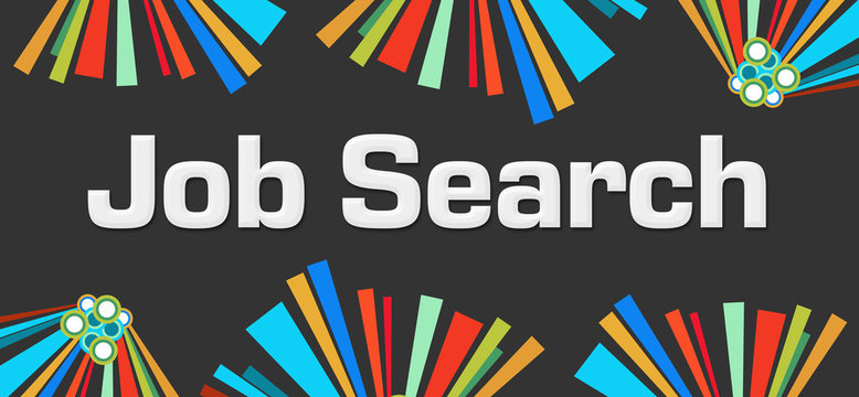 Job Search Dark Colorful Elements 