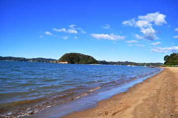 Beach in Paihia, New Zealand