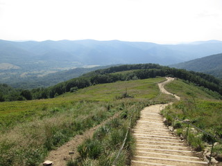 Stairs to mountain Tarnica