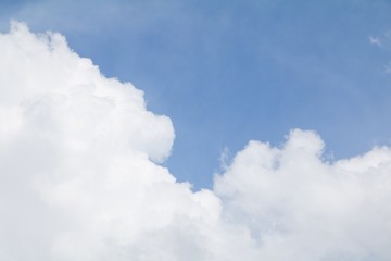 landscape blue sky and big cloud  beautiful 