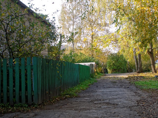Autumn village