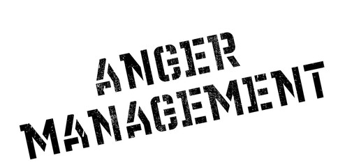 Anger Management rubber stamp
