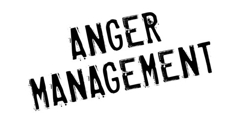 Anger Management rubber stamp