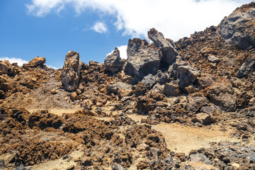 Obraz premium at the top of the El Teide volcano, Tenerife