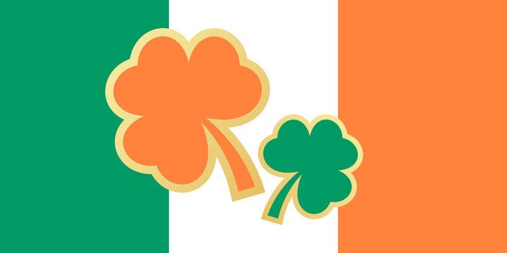 Ireland saint patrick flag 