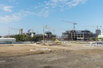 Fototapeta na wymiar construction site of new government house, bangkok, Thailand