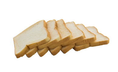 sliced bread isolated