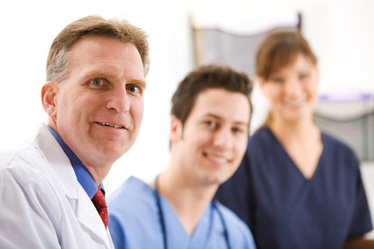 Doctors: Team of Three Medical Professionals