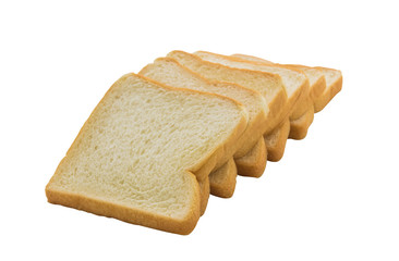 sliced bread isolated