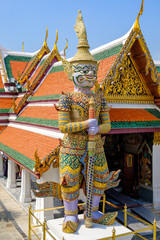 Giant in The Temple of the Emerald Buddha or WAT PHRA KAEW 