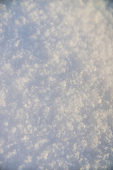 background of the sparkling fresh white snow