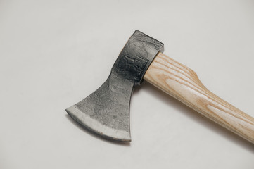 Close-up of an axe