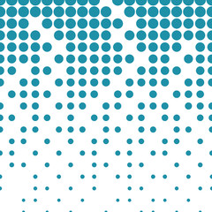 Abstract geometric blue deco art halftone circle pattern