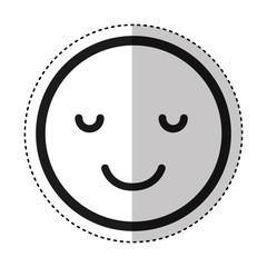 emogy face Kawaii style vector illustration design