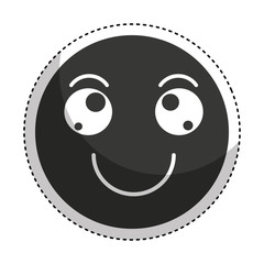 Fototapeta premium emogy face Kawaii style vector illustration design