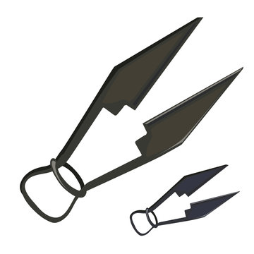 Shears For Shearing Sheep. Vector Isolated