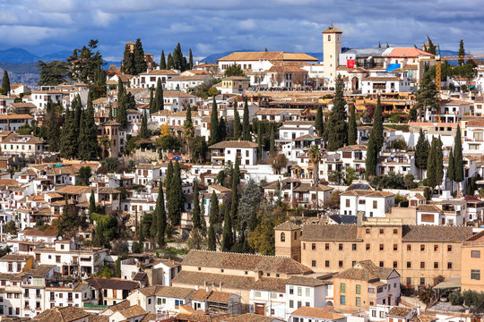 Neighborhood of the Albaicín. Granada.
